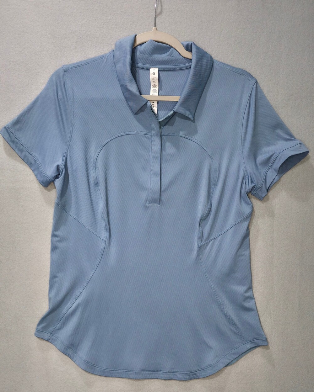 Lululemon Quick-Dry Short-Sleeve Polo Shirt in Utility Blue - Size 10